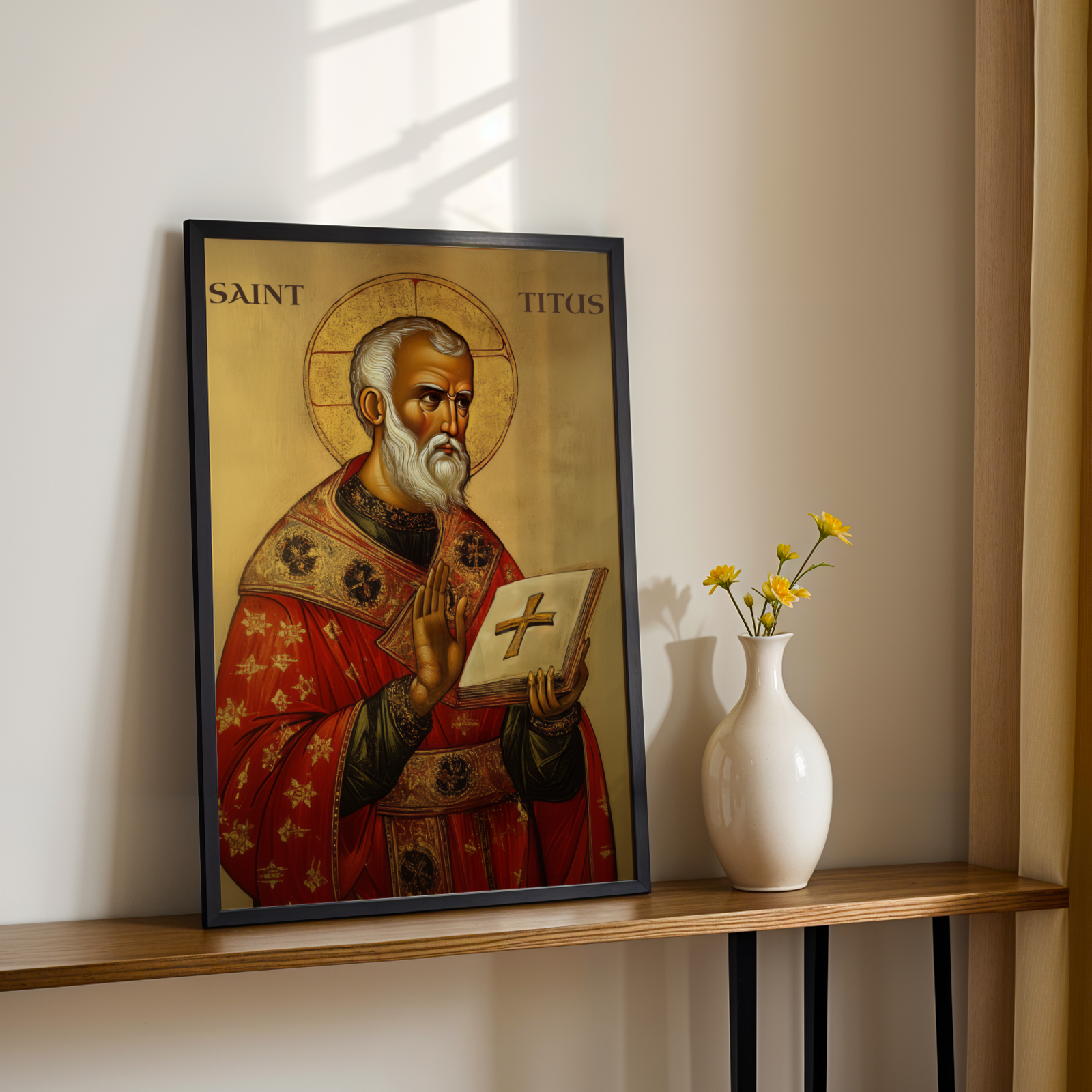 Saint Titus Icon Wall Art, Pastoral Leadership Gift Orthodox Print, Holygraceart
