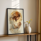 Jesus with Baby Wall Art, Baptism Gift, Christian Nursery Decor, Holygraceart