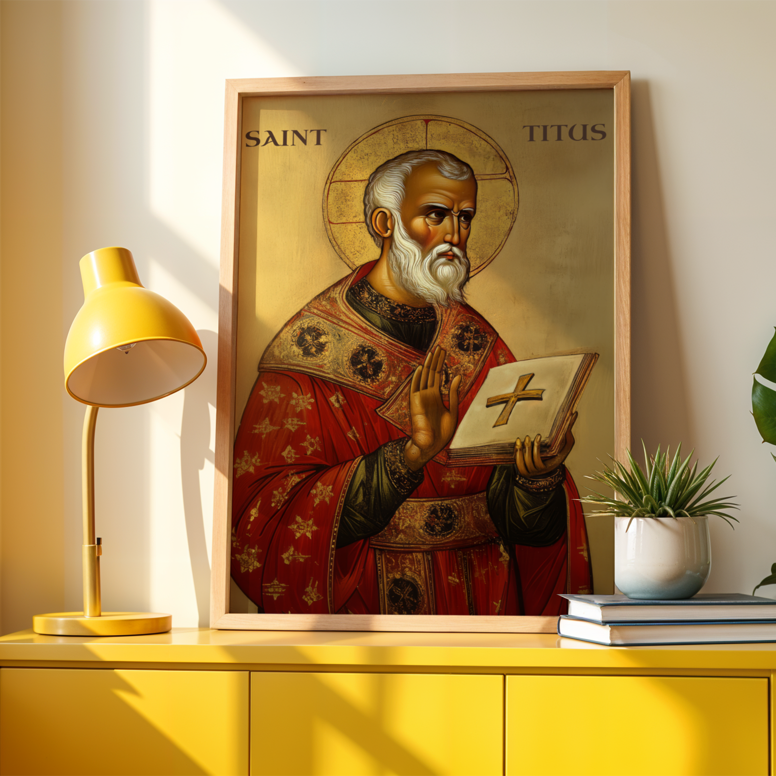 Saint Titus Icon Wall Art, Pastoral Leadership Gift Orthodox Print, Holygraceart