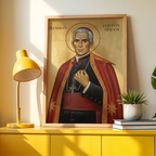 Blessed Fulton Sheen Icon Wall Art, Preacher Gift Orthodox Home Decor, Holygraceart