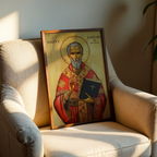 Saint Isidore of Seville Icon Wall Art, Wisdom and Learning Gift Orthodox, Holygraceart