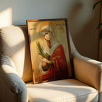 Saint Martina of Rome Icon Print, Nursing Mothers Gift, Prayer Art for New Moms, Holygraceart