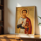 Saint Stephen the Protomartyr Icon Wall Art, Deacon Gift Orthodox Print, Holygraceart