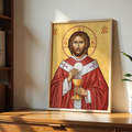 Jesus Christ Eucharistic Orthodox Icon, Priest Gift, Altar Blessing Decor, Holygraceart