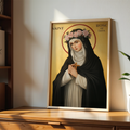 Saint Rose of Lima Icon Print, Women of Faith Gift, confirmation gift, Catholic Decor