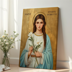 Saint Maria Goretti Icon Print, Young Women Faith Gift Orthodox, Holygraceart