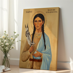 Saint Kateri Tekakwitha Icon Print, Gift for Women of Faith, Orthodox Home Decor