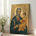 Saint Joseph the Betrothed Icon Wall Art, Family Blessing Gift Orthodox Wall Art, Holygraceart