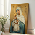 Saint Alphonsa Icon Wall Art, Suffering with Grace Gift Orthodox Decor, Holygraceart
