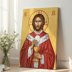Jesus Christ Eucharistic Orthodox Icon, Priest Gift, Altar Blessing Decor, Holygraceart