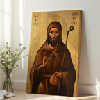 Saint Drogo Icon Wall Art, Shepherd Gift Orthodox Decor, Holygraceart