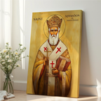 Saint Spyridon of Trimythous Icon Print, Clergy & Bishop Gift, Orthodox Home Decor