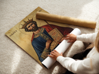 Saint Louis IX of France Icon Print, Patron Saint of Leaders, Kingly Faith Gift, Holygraceart