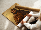 Saint Drogo Icon Wall Art, Shepherd Gift Orthodox Decor, Holygraceart