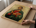 Saint Matthew Icon Wall Art, Gospel Writer Gift Orthodox Decor, Holygraceart