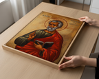 Saint Simon the Apostle Icon Wall Art, Apostolic Faith Gift Orthodox Decor, Holygraceart