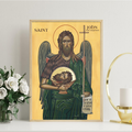 Saint John the Baptist Icon Print, Prophet Gift Orthodox Wall Art, Holygraceart