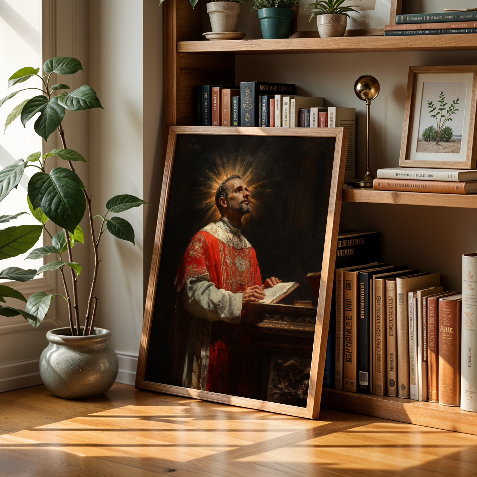 Saint Ignatius of Loyola Print, Jesuit Devotion Gift, Prayer and Study Wall Art, Holygraceart