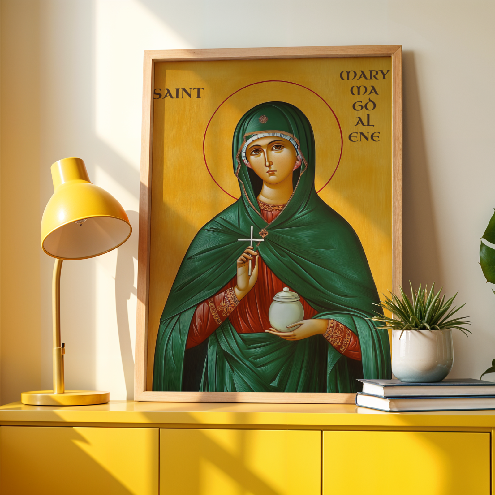 Saint Mary Magdalene Icon Wall Art, Devotion and Redemption Gift Orthodox Decor, Holygraceart