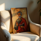 Saint Simon the Apostle Icon Wall Art, Apostolic Faith Gift Orthodox Decor, Holygraceart