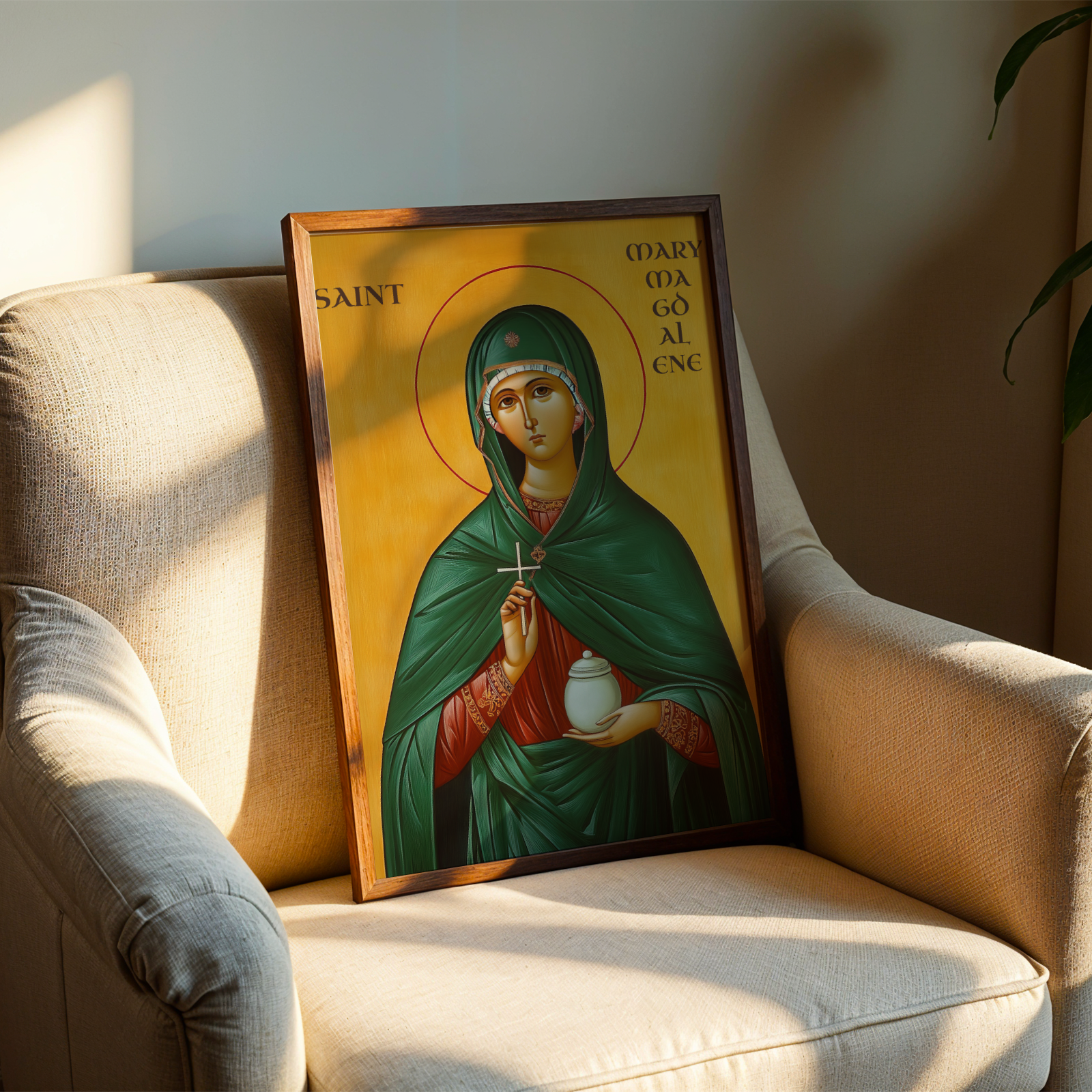 Saint Mary Magdalene Icon Wall Art, Devotion and Redemption Gift Orthodox Decor, Holygraceart