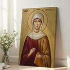 Saint Monica Icon Print, Mothers Prayer Gift, Hope for Wayward Children, Holygraceart