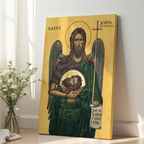 Saint John the Baptist Icon Print, Prophet Gift Orthodox Wall Art, Holygraceart