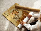 Saint Perpetua Byzantine Icon, Courage Gift for Mothers, Faithful Witness Wall Art