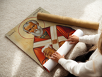 Saint Arnould of Soissons Icon Print, Brewing and Feast Day Gift, Holygraceart