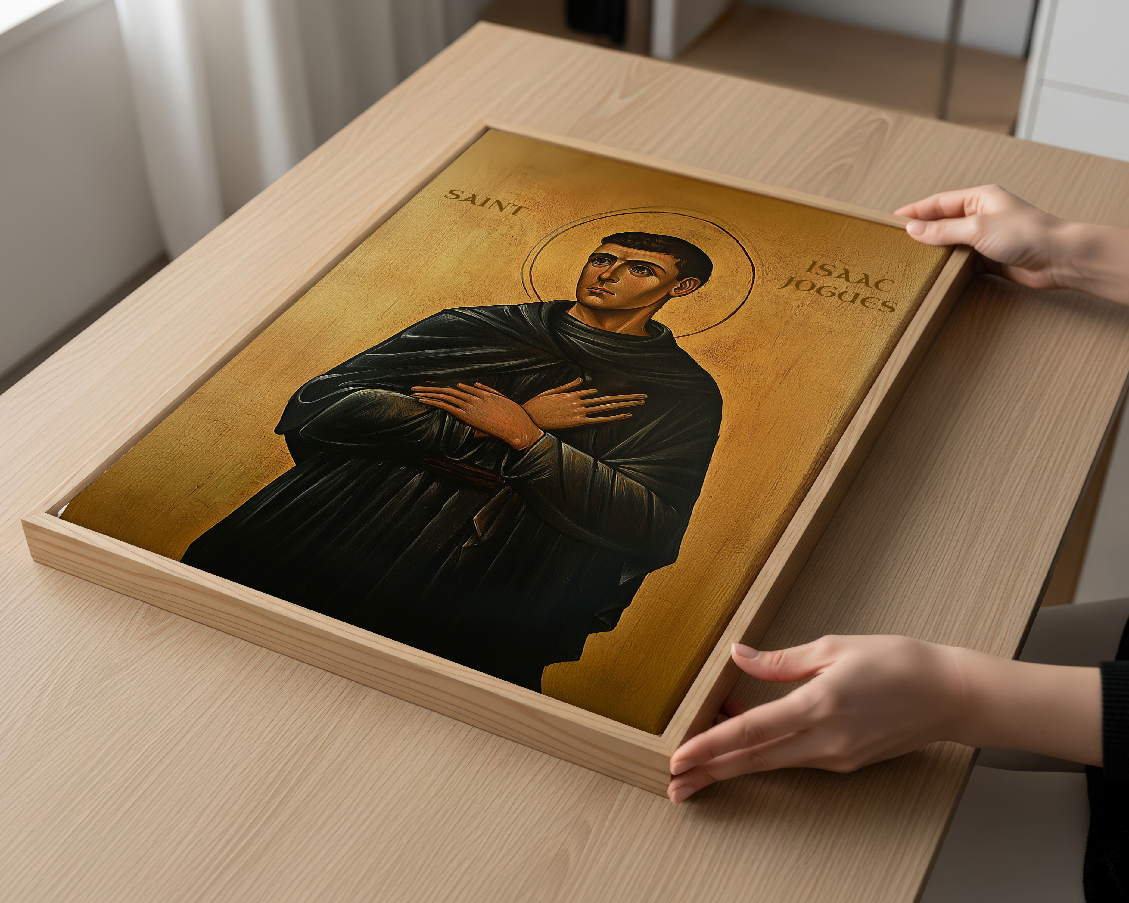 Saint Isaac Jogues Icon Print, Jesuit Missionary Gift Orthodox Art, Holygraceart