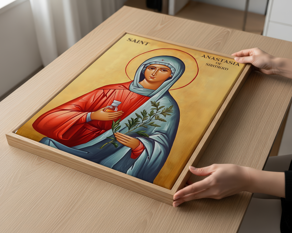 Saint Anastasia of Sirmium Wall Art, Protection and Healing Gift, Holygraceart