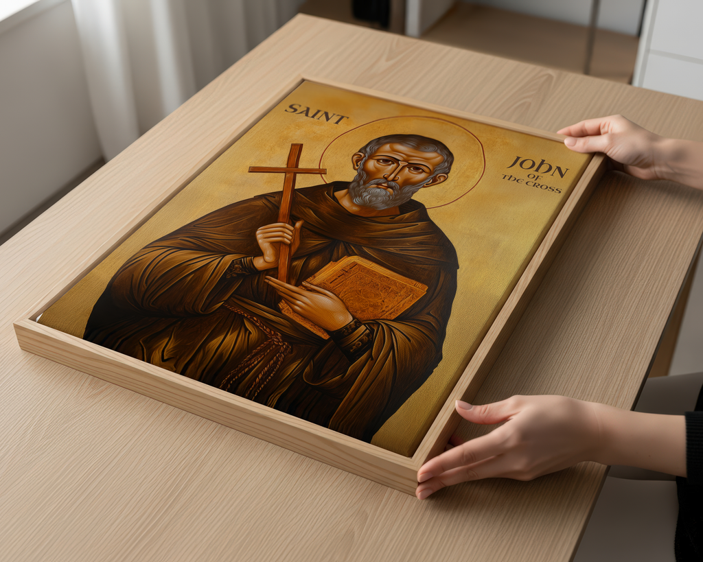 Saint John of the Cross Icon Print, Doctor of the Church Orthodox Wall Art, Holygraceart