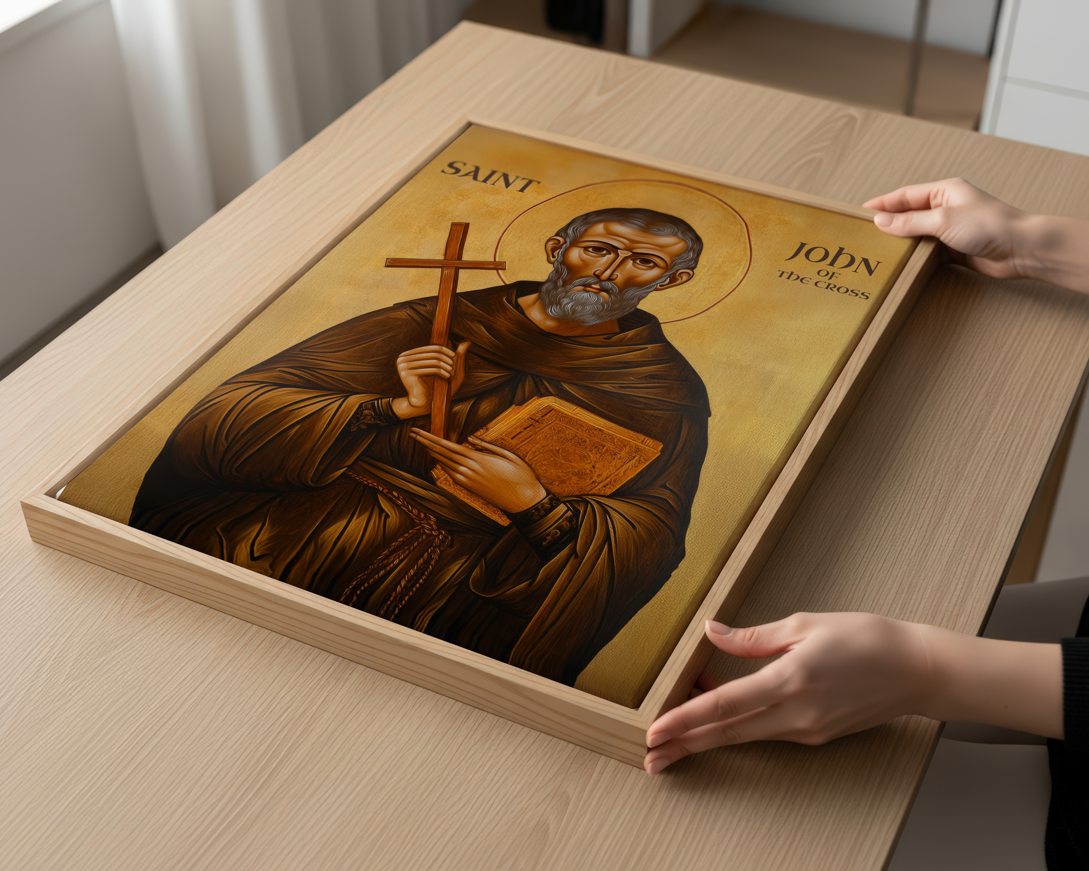 Saint John of the Cross Icon Print, Doctor of the Church Orthodox Wall Art, Holygraceart