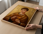 Saint Tarcisius Icon Print, Patron Saint of Altar Servers, First Communion Gift