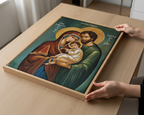 Holy Family Icon Print, Wedding Gift, Marriage Blessing Gift, Orthodox Wall Art