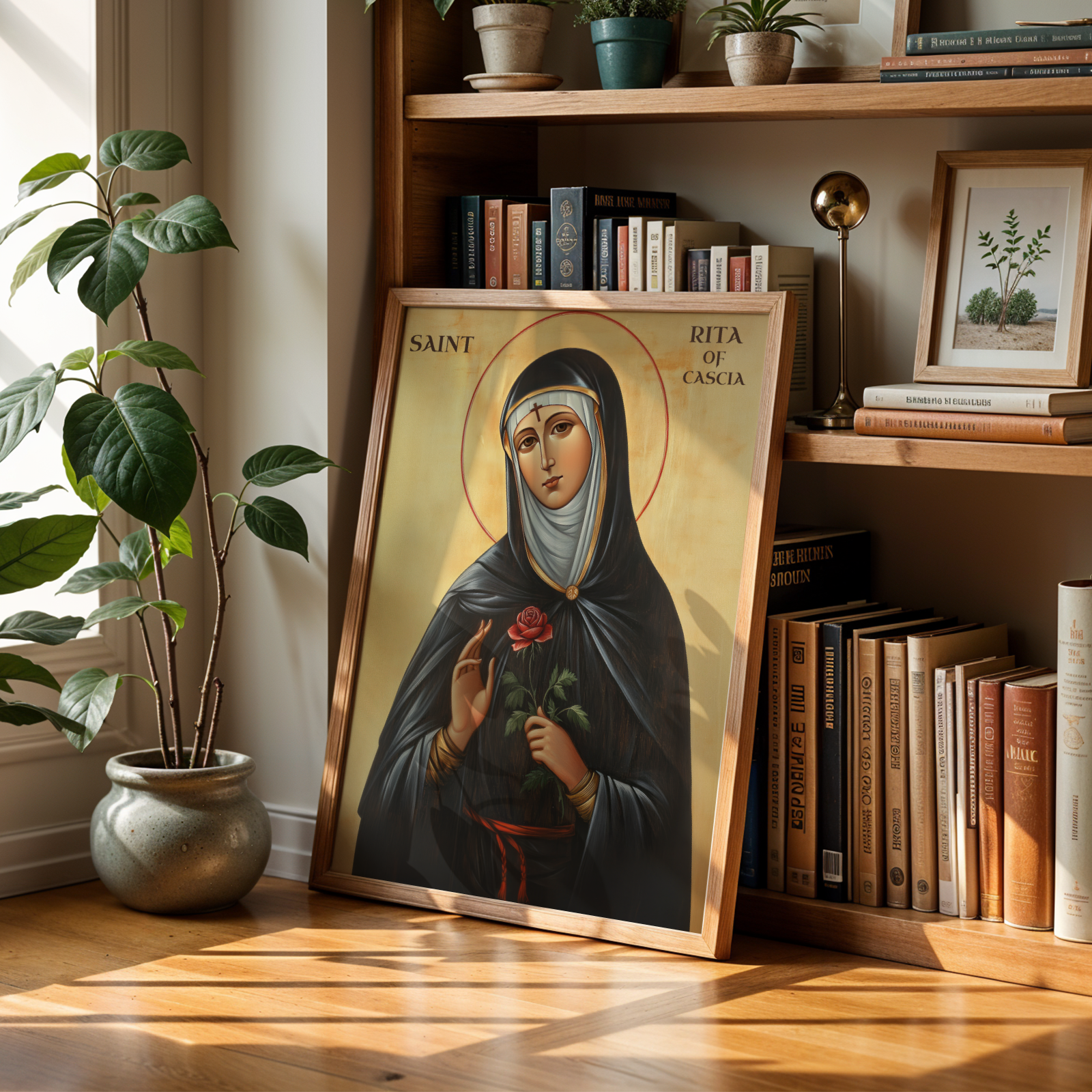Saint Rita of Cascia Icon, Hope and Healing Gift, Patron Saint of Impossible Causes