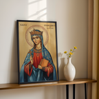 Saint Margaret of Scotland Icon Print, Scottish Catholic Decor, Prayer Gift, Holygraceart