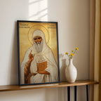 Saint Kuriakose Elias Chavara Icon Print, Spiritual Father Gift Orthodox Wall Art, Holygraceart