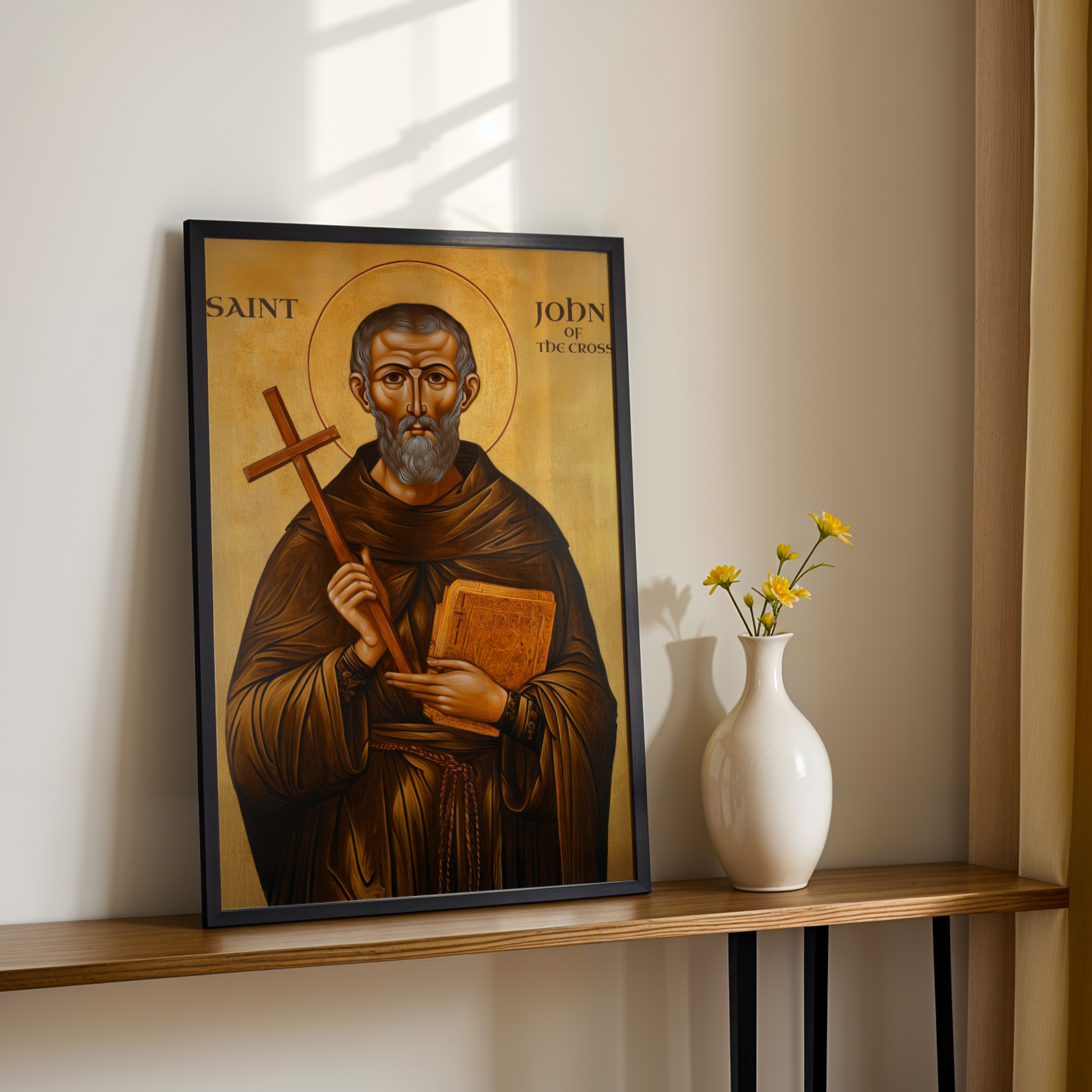 Saint John of the Cross Icon Print, Doctor of the Church Orthodox Wall Art, Holygraceart
