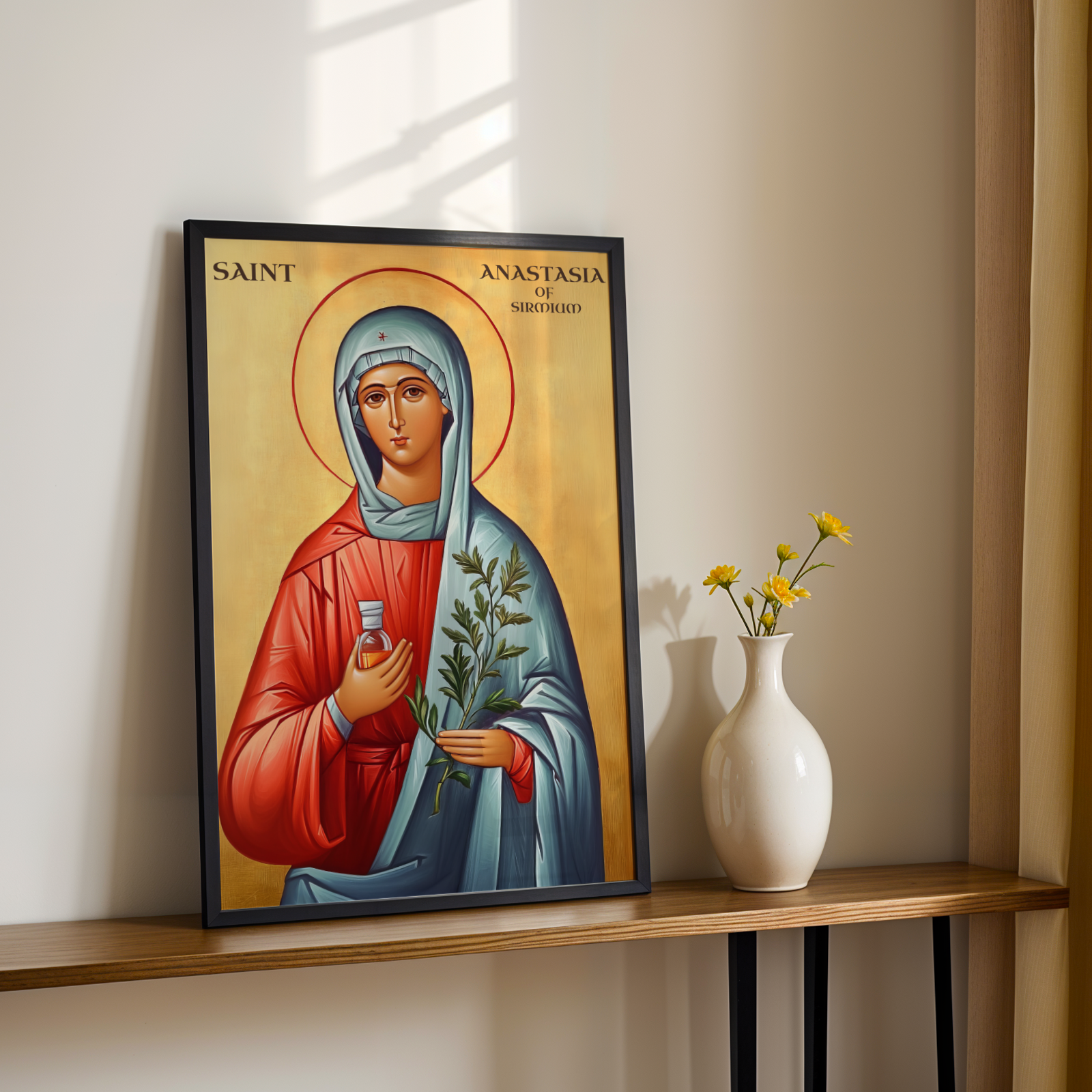 Saint Anastasia of Sirmium Wall Art, Protection and Healing Gift, Holygraceart