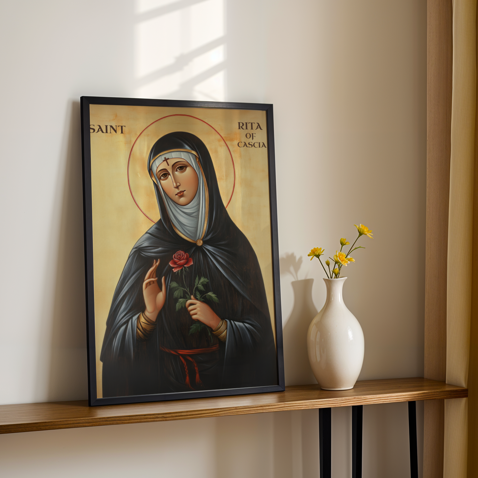 Saint Rita of Cascia Icon, Hope and Healing Gift, Patron Saint of Impossible Causes