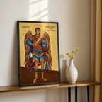 Saint Michael the Archangel Orthodox Icon Wall Art, Confirmation Gift, Protection Gift, Holygraceart