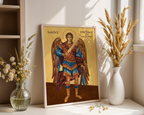 Saint Michael the Archangel Orthodox Icon Wall Art, Confirmation Gift, Protection Gift, Holygraceart