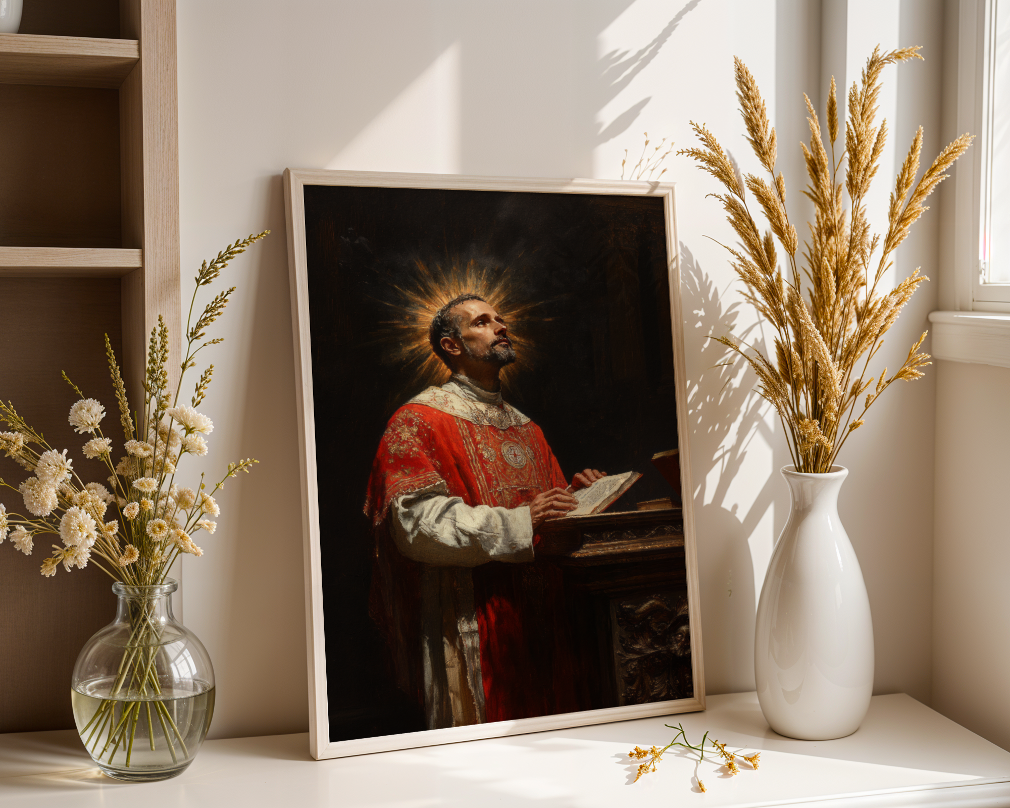 Saint Ignatius of Loyola Print, Jesuit Devotion Gift, Prayer and Study Wall Art, Holygraceart