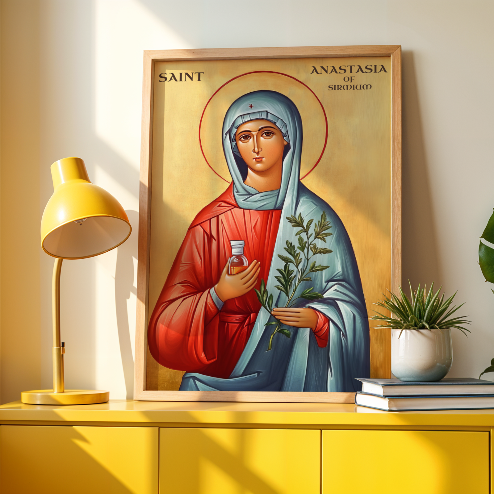 Saint Anastasia of Sirmium Wall Art, Protection and Healing Gift, Holygraceart