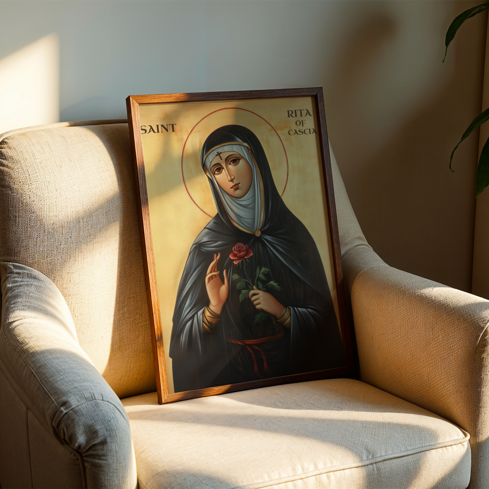 Saint Rita of Cascia Icon, Hope and Healing Gift, Patron Saint of Impossible Causes