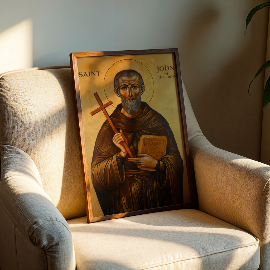 Saint John of the Cross Icon Print, Doctor of the Church Orthodox Wall Art, Holygraceart