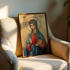 Saint Margaret of Scotland Icon Print, Scottish Catholic Decor, Prayer Gift, Holygraceart