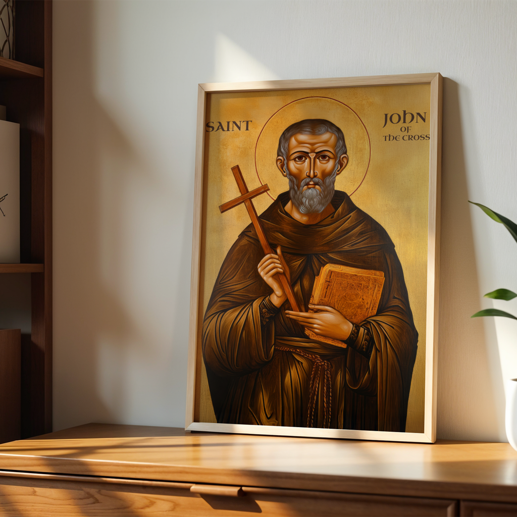 Saint John of the Cross Icon Print, Doctor of the Church Orthodox Wall Art, Holygraceart