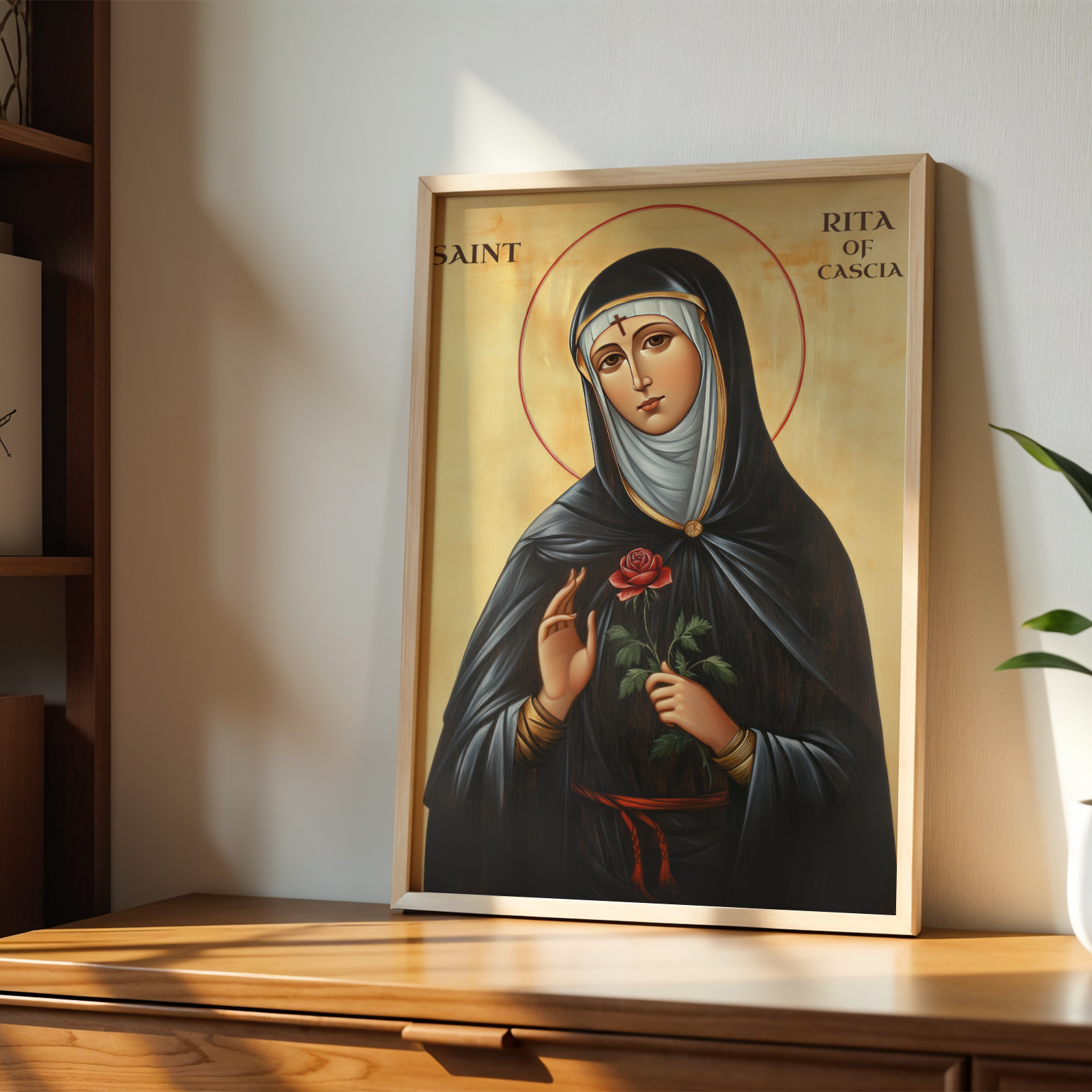 Saint Rita of Cascia Icon, Hope and Healing Gift, Patron Saint of Impossible Causes